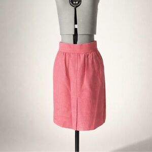 Chanel VTG 90s textured mini, linen, pockets, pink, probably FR34, XS, GUC